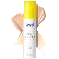 Zincscreen 100% Mineral Lotion Face Sunscreen SPF 40