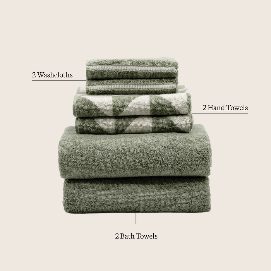 Deia Australian Cotton Washcloths (Set of 4)