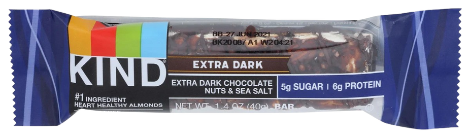 Extra Dark Chocolate Nuts & Sea Salt Bar (12 CT)