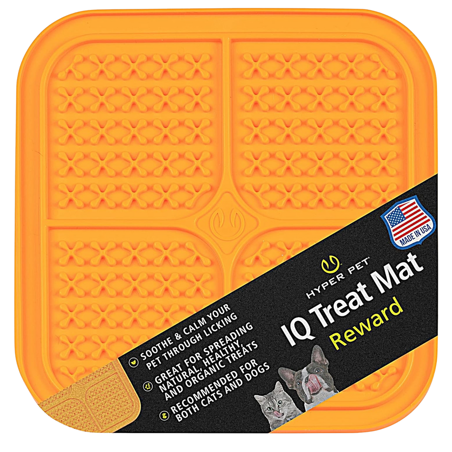 IQ Treat Mat To Reward Dog or Cat - Small Orange