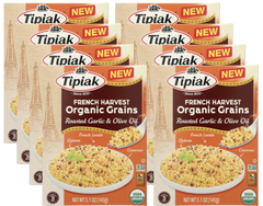 French Harvest Organic Grains - Roasted Garlic & Olive Oil (8 Pack)