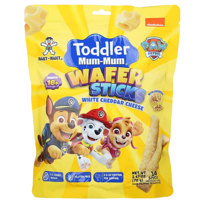 Paw Patrol Wafer Sticks Cheddar Cheese (6 Pack)