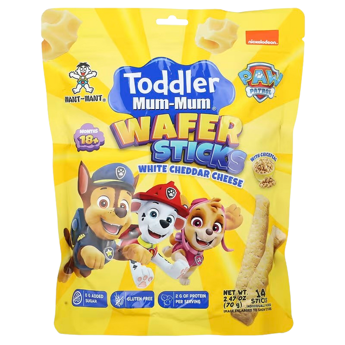 Paw Patrol Wafer Sticks Cheddar Cheese (6 Pack)