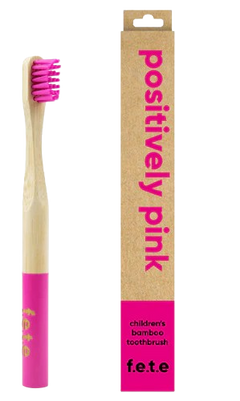 Pink Child Bamboo Toothbrush