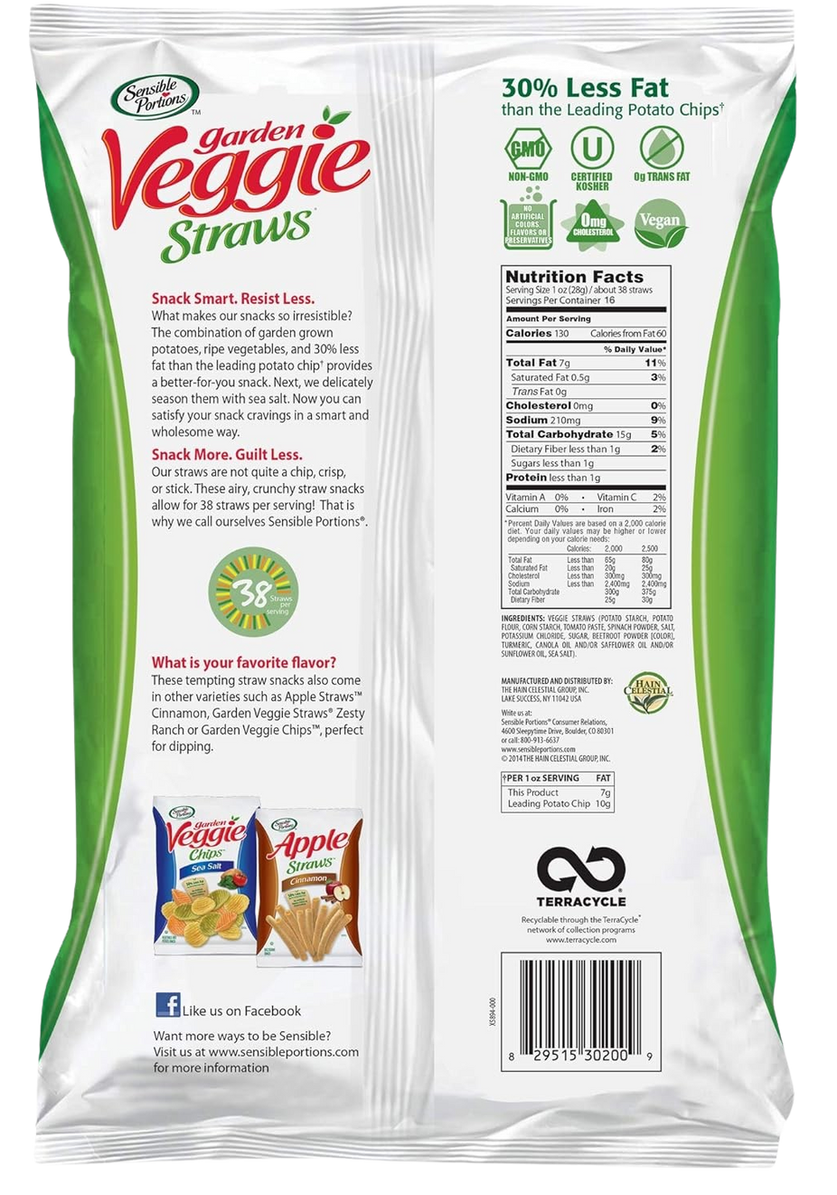 Sea Salt Garden Veggie Straws