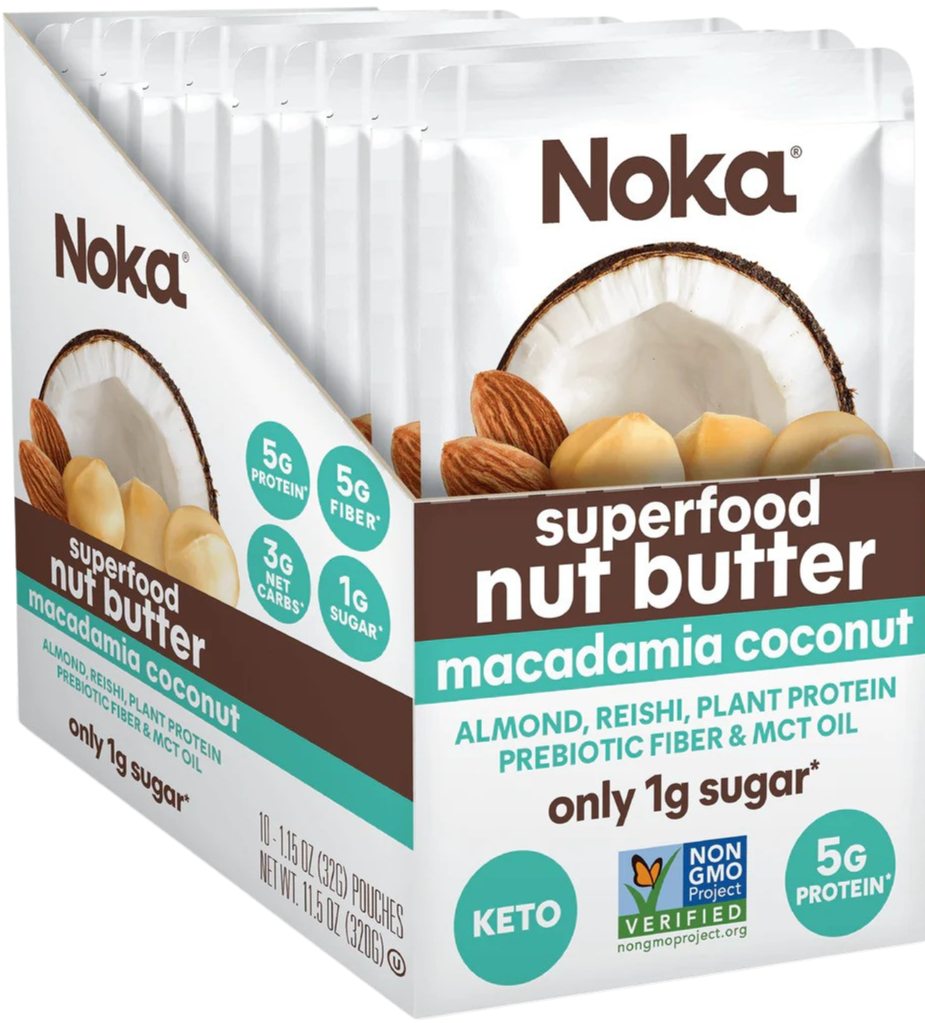 Noka Organics Superfood Nut Butter Macadamia Coconut Sachets (10 CT