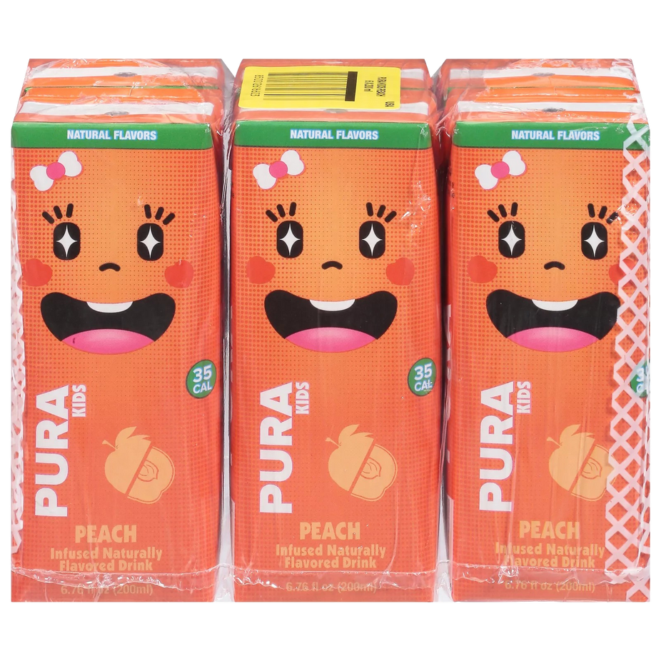Kids Peach Flavored Water (6 Pack)