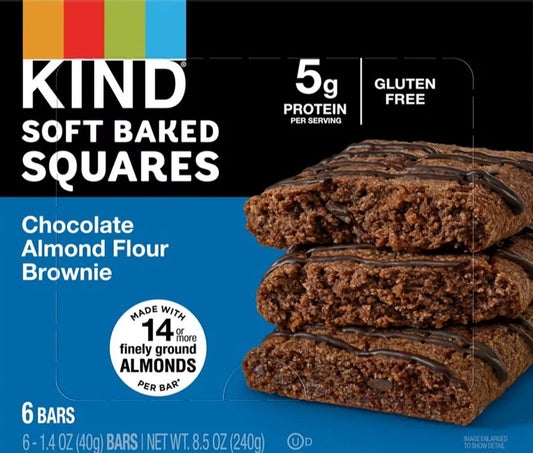 Chocolate Almond Flour Squares Brownie (6 CT)