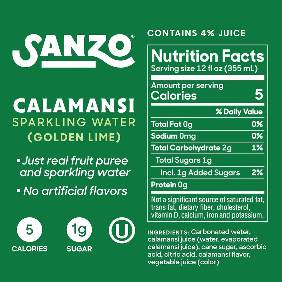 Calamansi Water Sparkling (12 Pack)