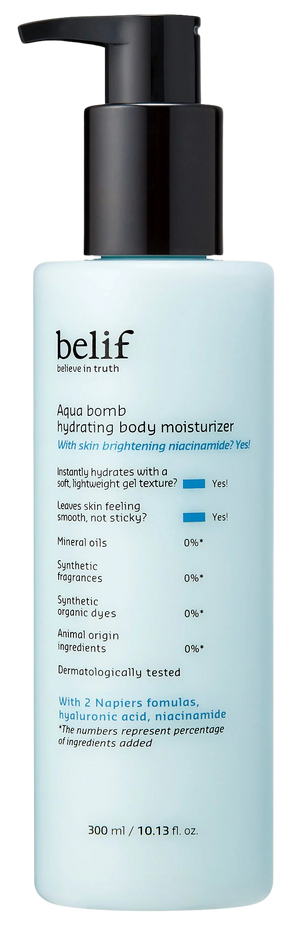 Aqua Bomb Hydrating Body Moisturizer with Niacinamide and Hyaluronic Acid