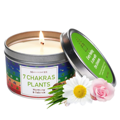 7 Chakras Plants - Natural Soy Wax Tin Candle