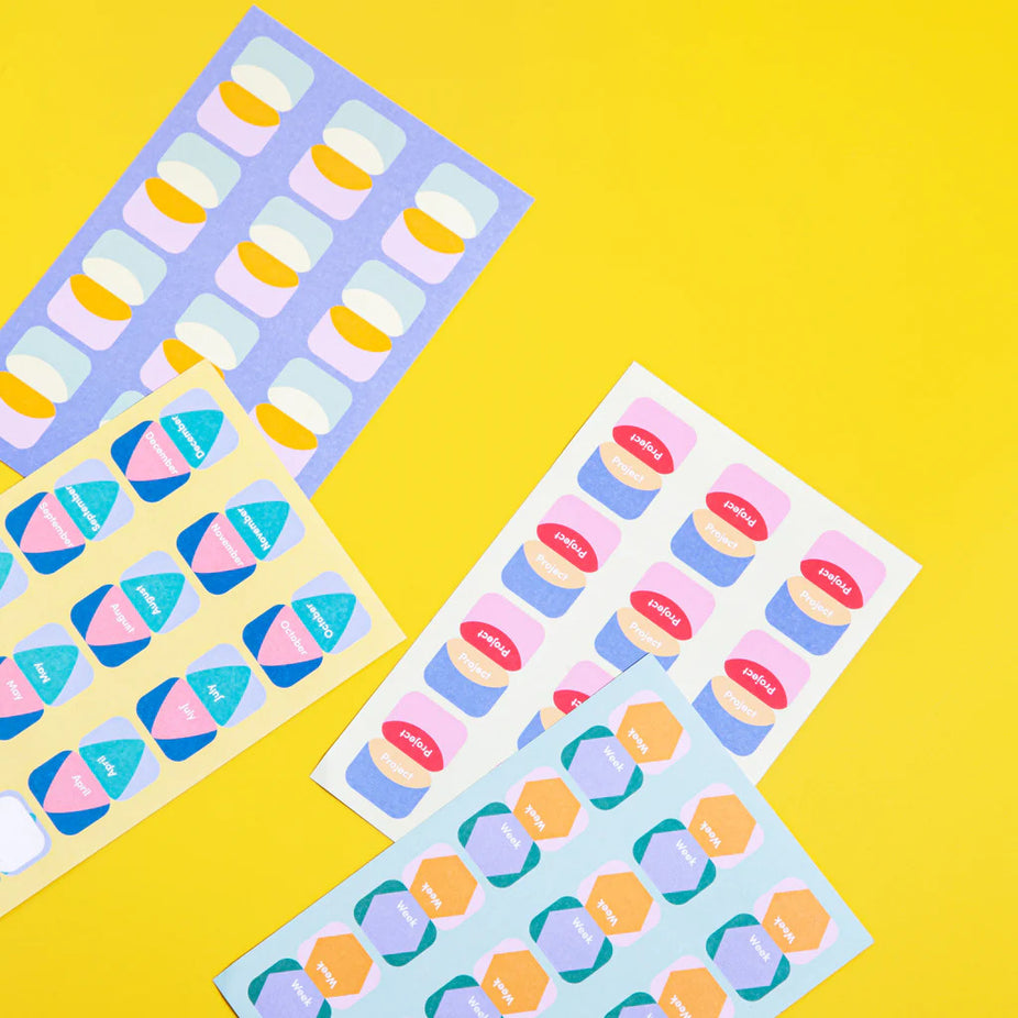 Vibrant Sticker Tabs V.2