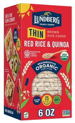 Red Rice & Quinoa Organic Brown Rice Cakes