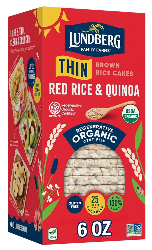 Red Rice & Quinoa Organic Brown Rice Cakes