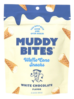 White Chocolate Waffle Cone Snacks