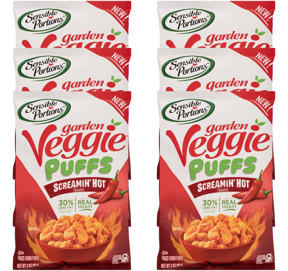 Garden Veggie Puffs - Screamin' Hot (6 Pack)