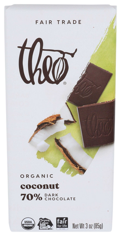 Toasted Coconut Dark Chocolate Bar