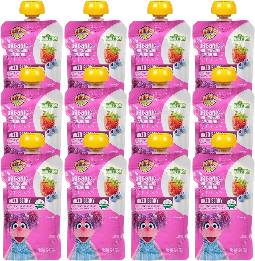 Organic Fruit Yogurt Smoothie - Mixed Berry (12 Pack)