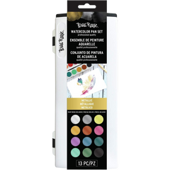 Brea Reese Watercolor Pan Set - 12 Metallic Colors