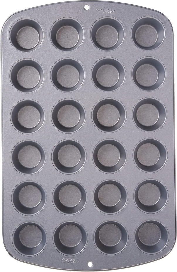 Recipe Right 24 Cup Mini Muffin Pan - Silver