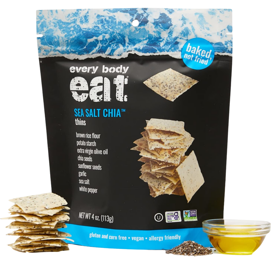 Sea Salt Chia Thin Crackers