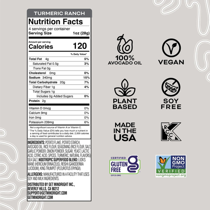 Turmeric Ranch Popped Chip