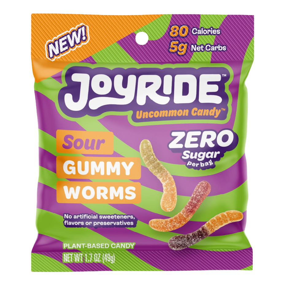 Zero Sugar Sour Gummy Worms (8 Pack)