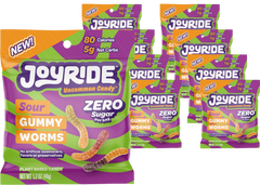 Zero Sugar Sour Gummy Worms (8 Pack)