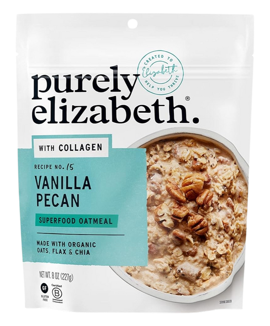 Superfood Oatmeal with Collagen - Vanilla Pecan (3 Pack)