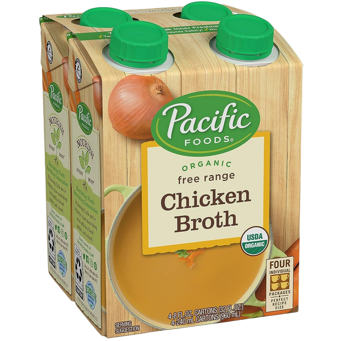 Organic Free Range Chicken Broth (4 Pack)