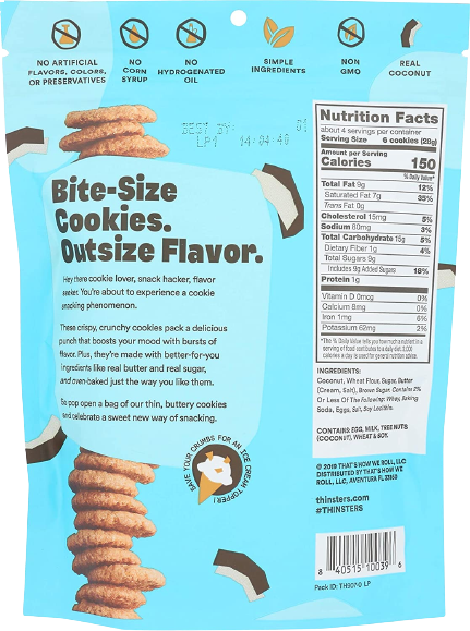 Coconut Thin Cookies
