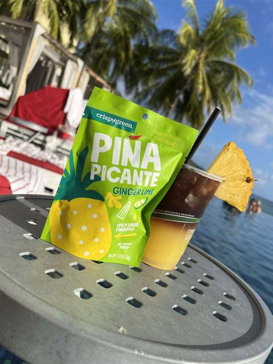 Dried Pineapple with Lime Ginger Pina Picante (12 Pack)