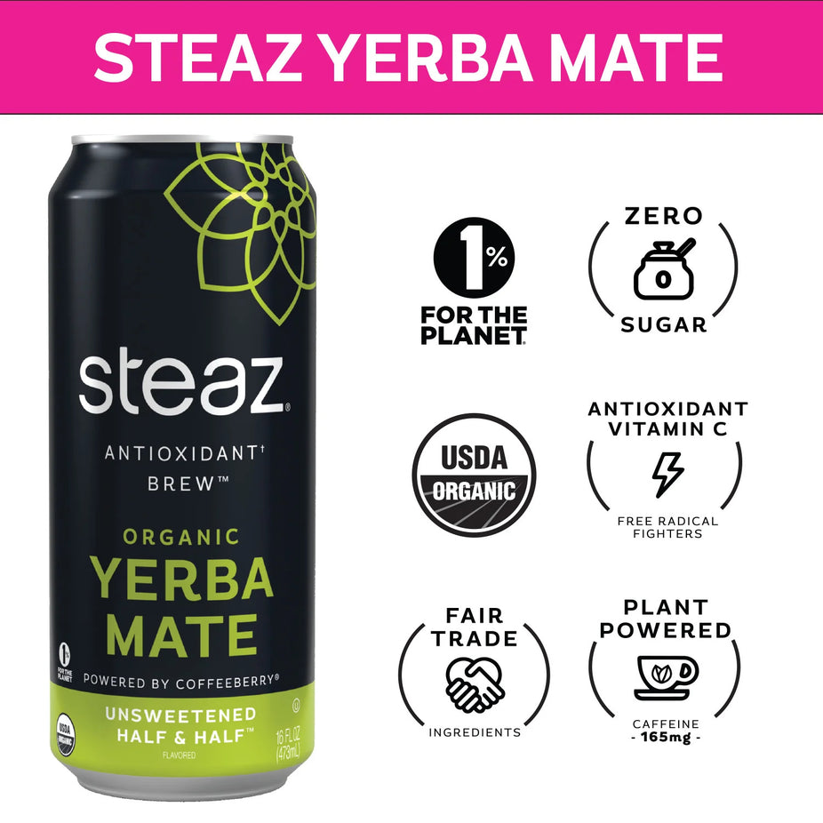 Organic Unsweetened Half and Half Yerba Mate