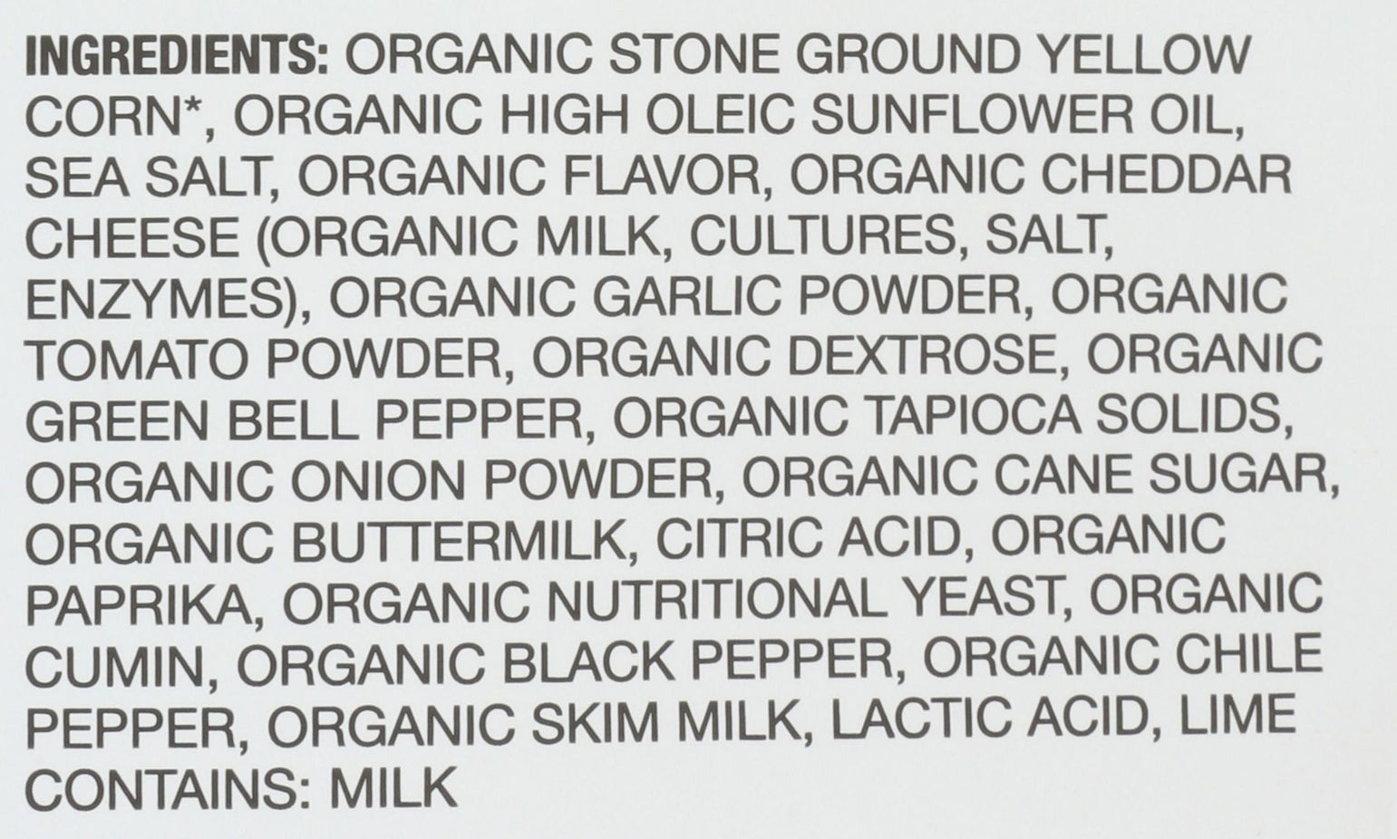 Organic Nacho Tortilla Chips