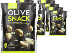 Pitted Greek Olives with Lemon & Oregano (8 Pack)