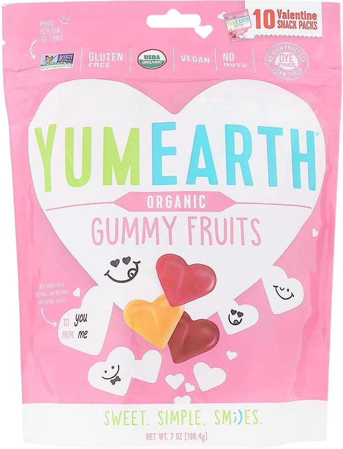 Organic Valentine Gummy Fruit