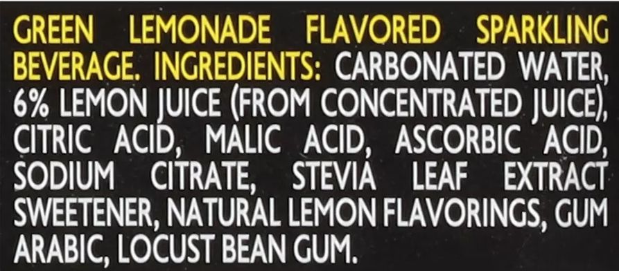 Green Soda Sparkling Lemonade (6 Pack)