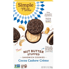 Cocoa Cashew Creme Sandwich Cookies