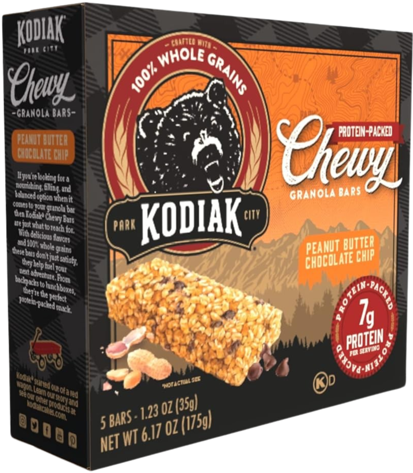 Chewy Granola Snack Bars - Peanut Butter Chocolate Chip