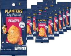 Sweet & Spicy Dry Roasted Peanuts (12 Pack)