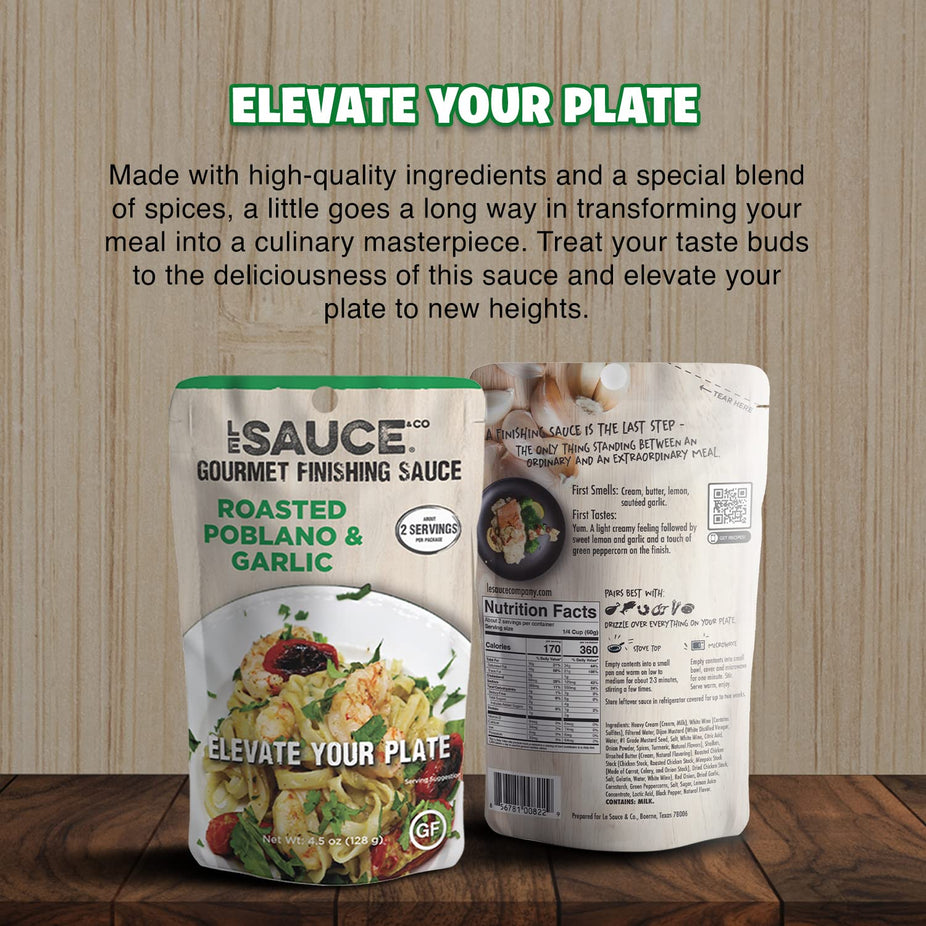 Roasted Poblano & Garlic (8 Pack)