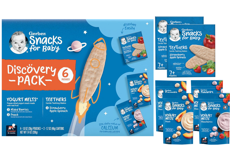 Snacks for Babies - Discovery Pack - Yogurt Melts and Teethers (6 Pack)