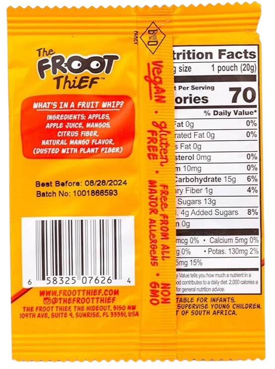 Mango Fruit Whip (5 Pack)