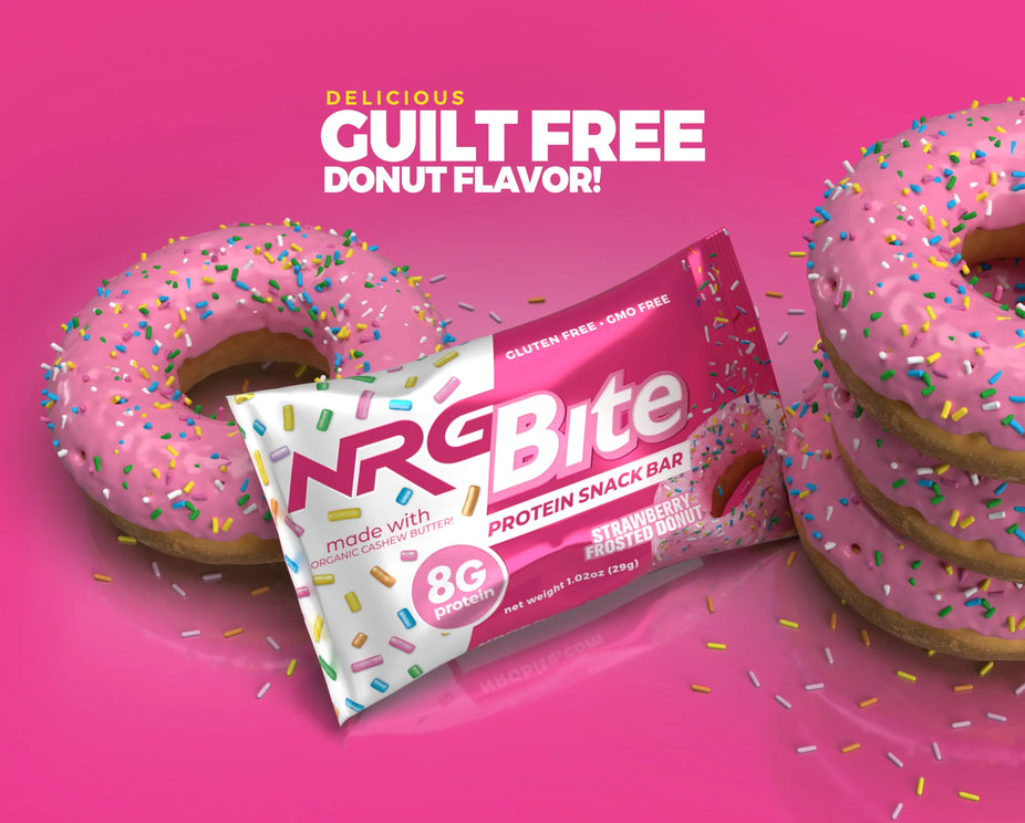 Strawberry Frosted Donut Protein Snack Bar (12 Pack)
