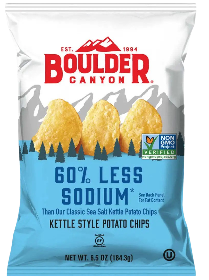 Boulder Canyon Less Sodium Kettle Cooked Potato Chips – Martie