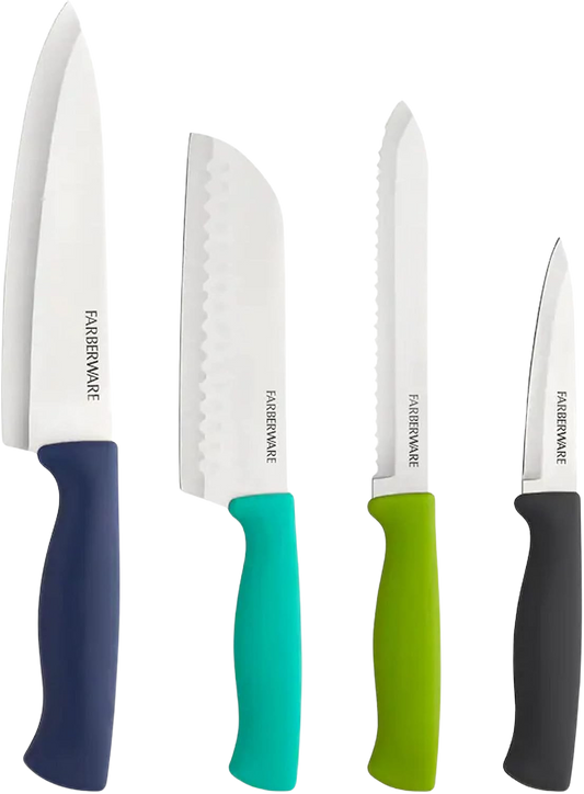 Stainless Steel Chef Knife Set (4 Pcs)