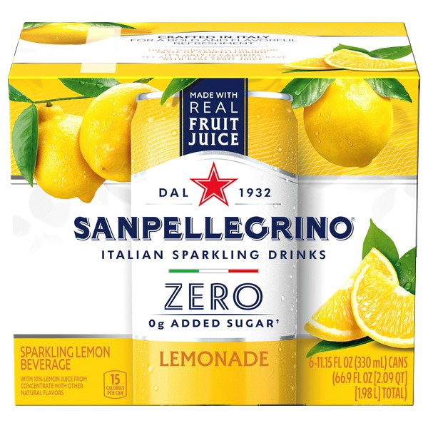 Zero Grams Added Sugar Lemonade (6 Pack)