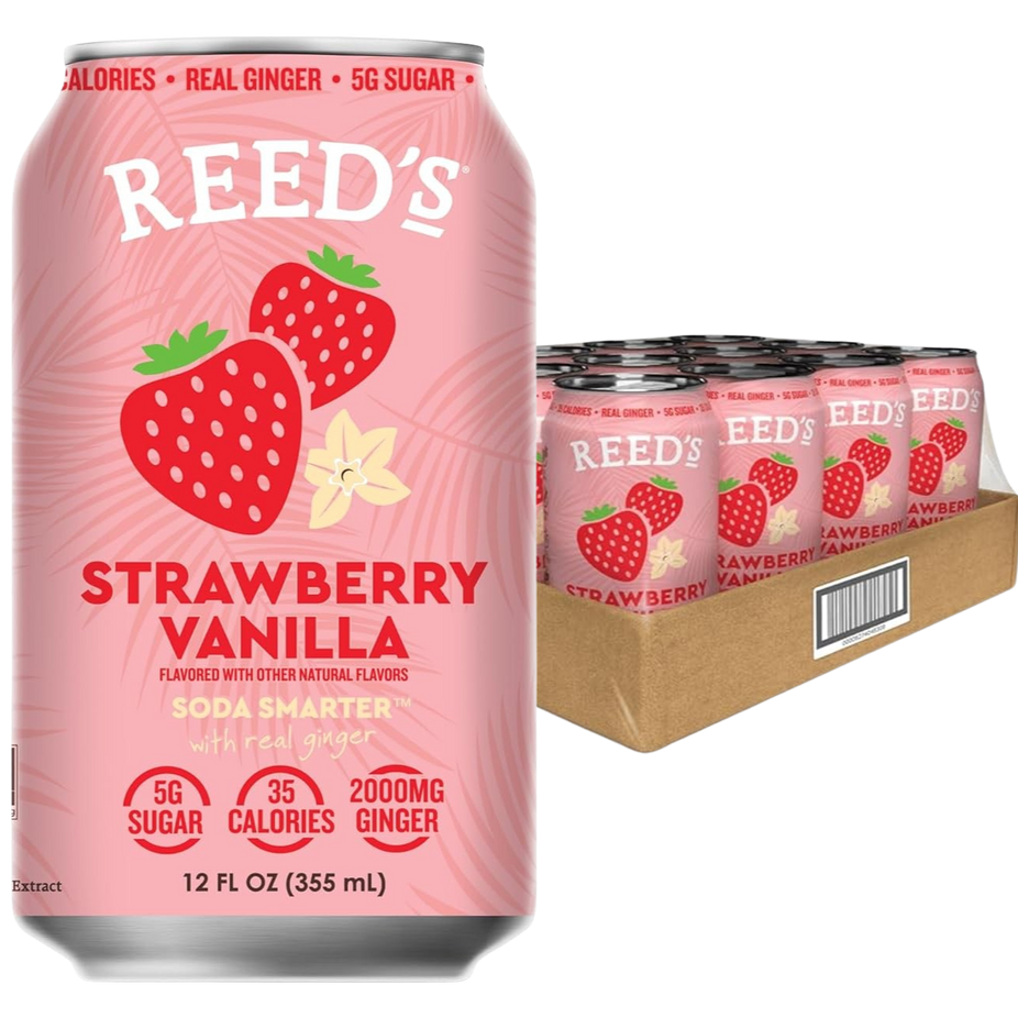 Strawberry Vanilla Functional Soda (12 Pack)