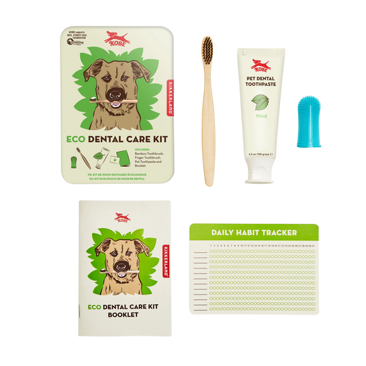 Eco Dental Care Kit - Bamboo Toothbrush, Finger Toothbrush, Pet Toothpaste and Booklet