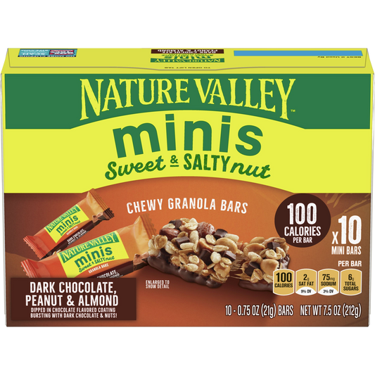 Minis Dark Chocolate Peanut Almond Bars (10 CT)